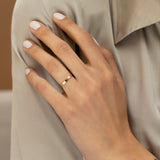 solid gold edge ring