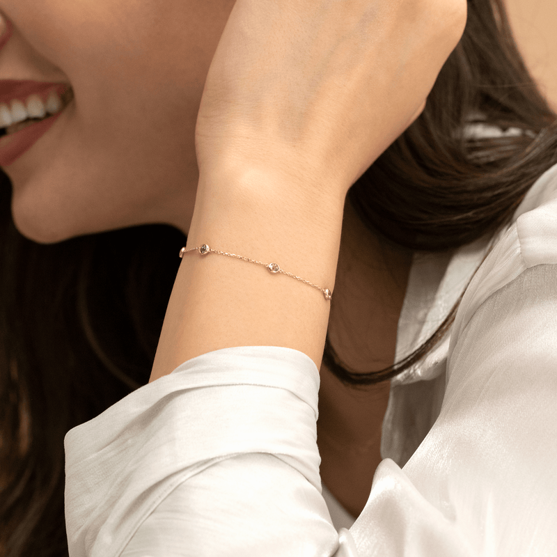 14k or 18k gold august birthstone peridot gift bracelet