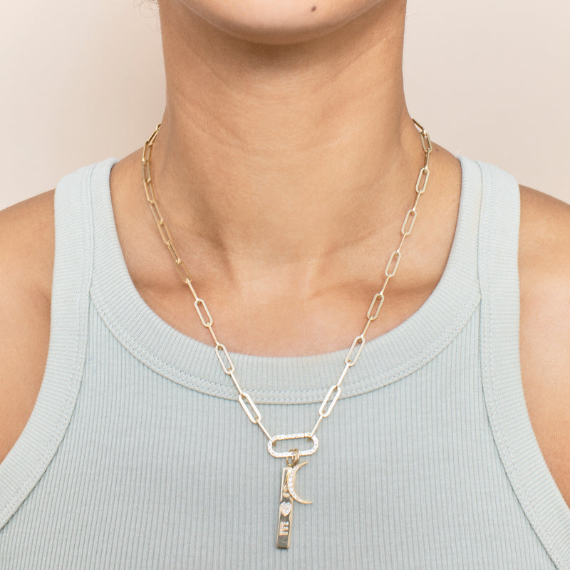 Diamond Charm Enhancer for Paperclip Jewelry, Mai