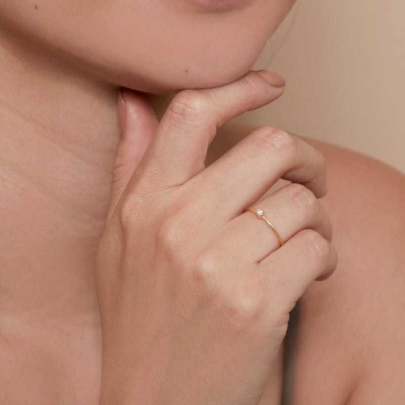 Solitaire Diamond Engagement Ring, Susie