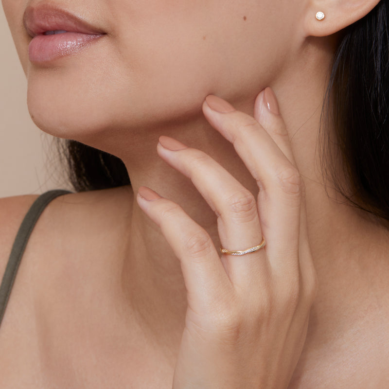 Twisted Diamond Ring, Emily