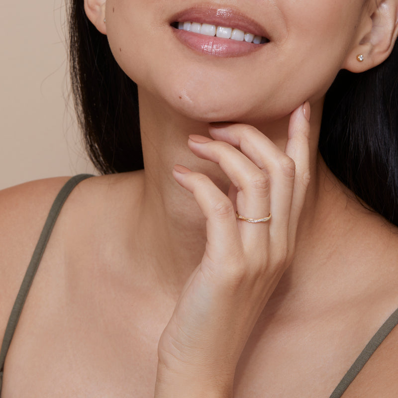 Twisted Diamond Ring, Emily