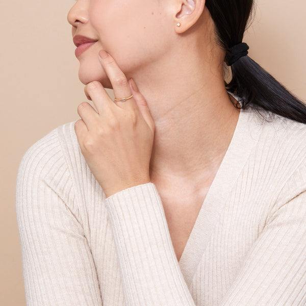 Beaded Labradorite Ring, Remi