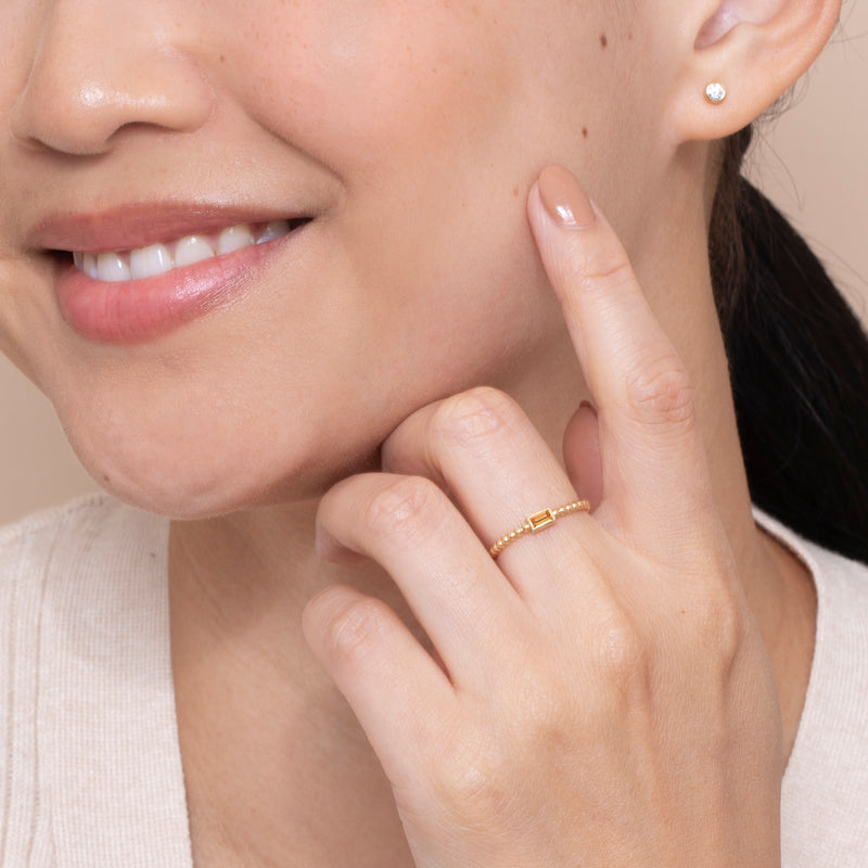 Beaded Citrine Ring, Remi