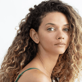 Mini Capital Letter Solid Gold Studs, Ivory