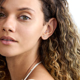 Diamond Sapphire Evil Eye Studs, Zoey