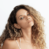 Curved Diamond Bar Studs, Ava