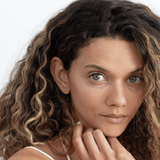 Curved Diamond Bar Studs, Ava