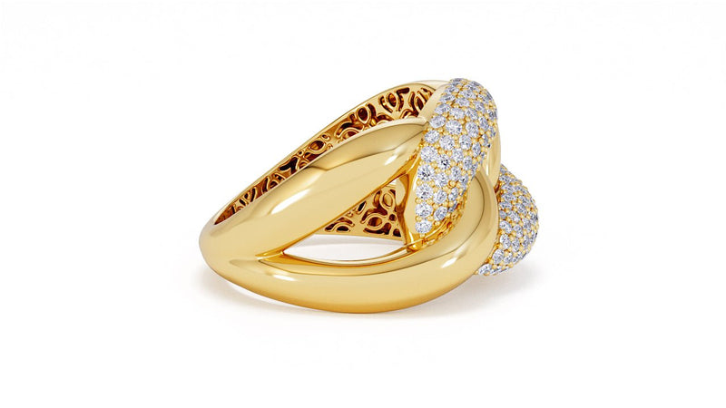 Interlocked Cuban Link Ring, Dulce