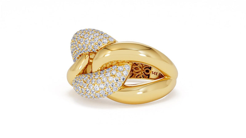 Interlocked Cuban Link Ring, Dulce