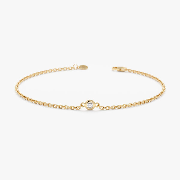 Single Bezel Diamond Bracelet