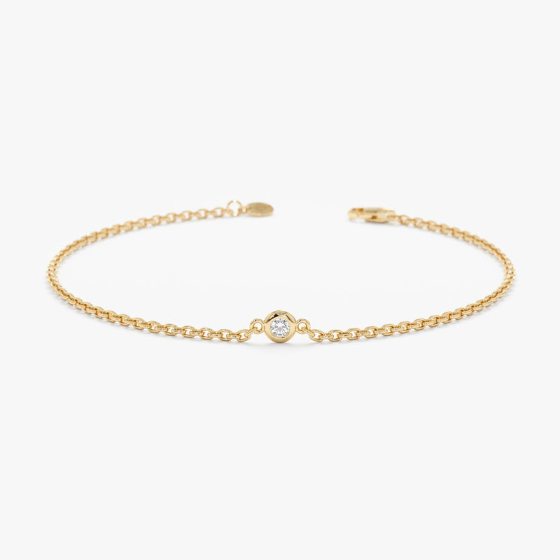 Single Bezel Diamond Bracelet