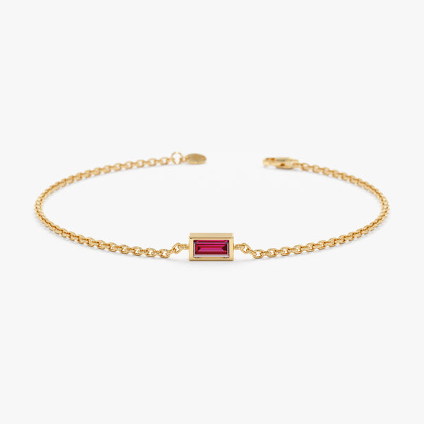 yellow gold handmade natural ruby