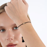 Pear Shape Lab Diamond String Bracelet, Tierney