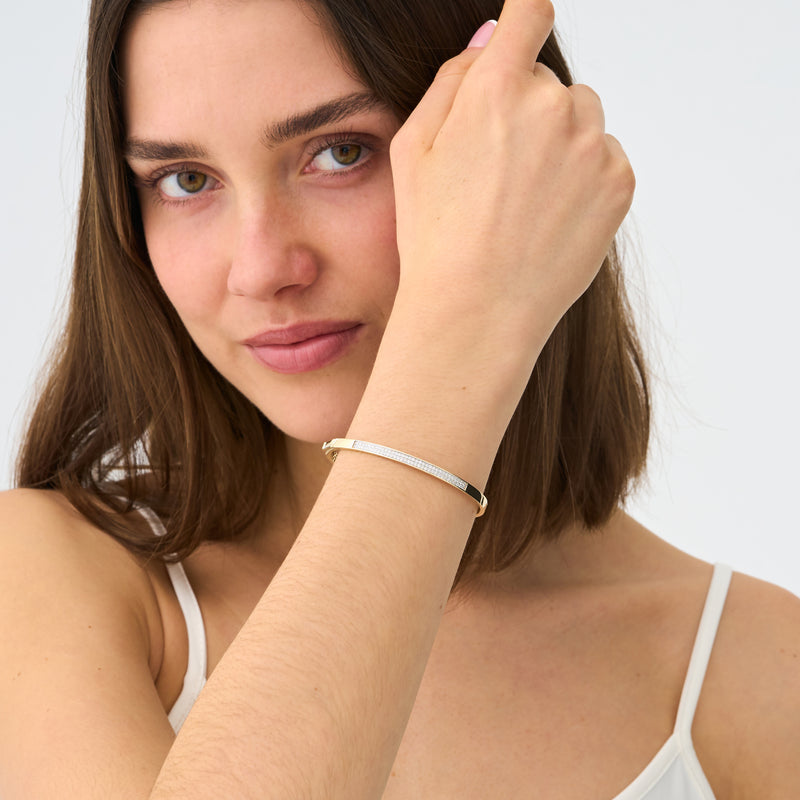 Pave Diamond Bangle, Neria