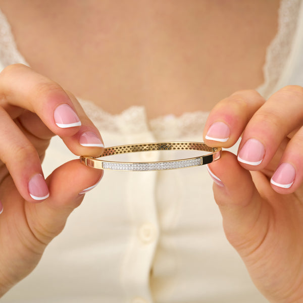 Pave Diamond Bangle, Neria