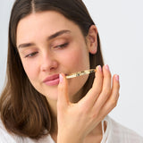 Gold Bangle with Petite Flowers, Aveline