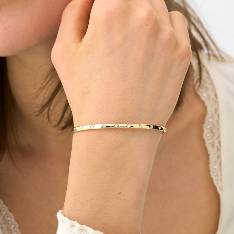 Starburst Gold Bangle, Veira