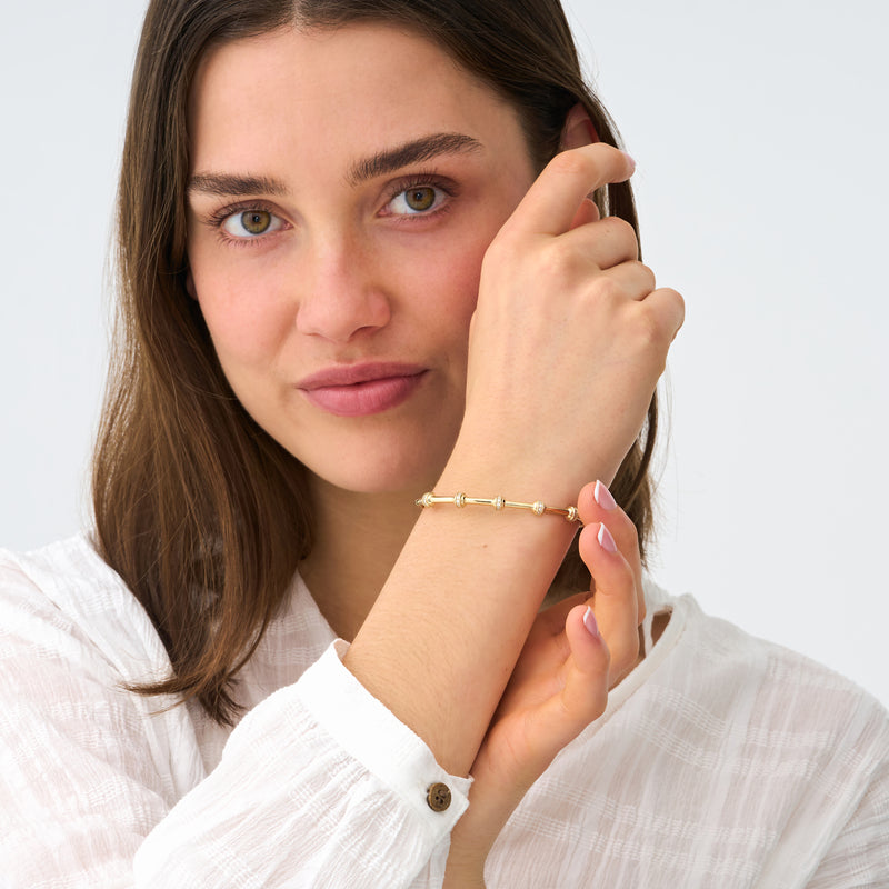 Lab Diamond Accent Bangle, Taissa