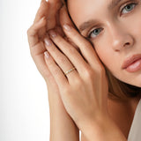 Bezel Set Oval Diamond Ring, Irie