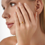 Citrine Wrap Ring, Yue