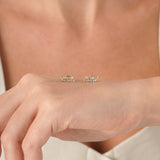 Diamond Cluster Stud Earrings, Jora