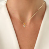 Pear Citrine and Diamond Cluster Necklace, Caelisaria