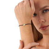 Diamond Evil Eye String Bracelet, Elarisyn