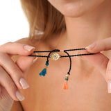 Diamond Evil Eye String Bracelet, Elarisyn