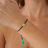 Diamond Star of David String Bracelet, Elarisyn