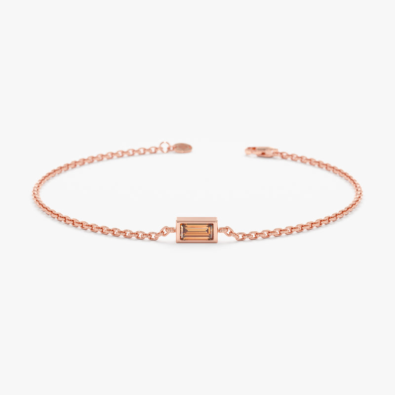 rose gold november birth stone