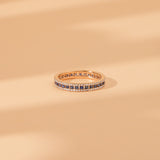 handcrafted in solid gold stacking ring