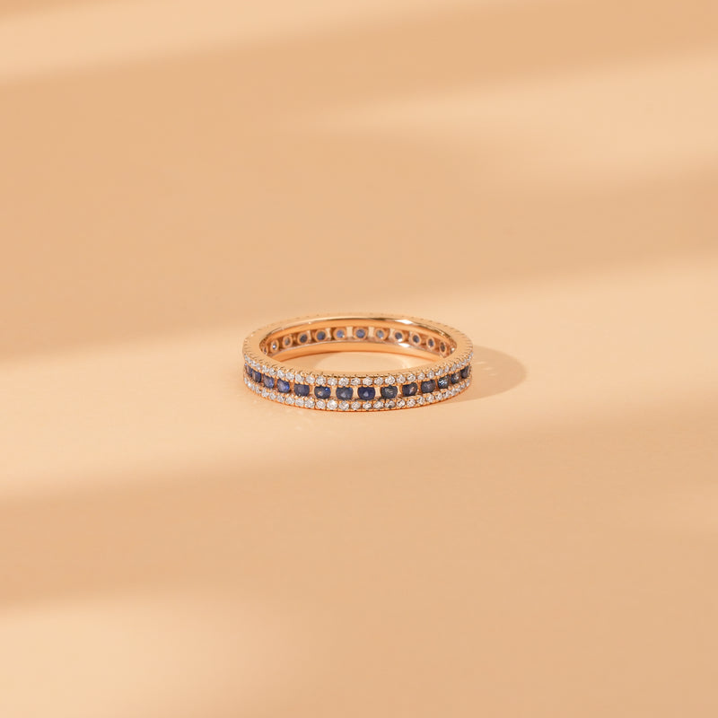 handcrafted in solid gold stacking ring