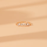 minimalistic 14k gold nest ring