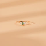 marquise emerald diamond band