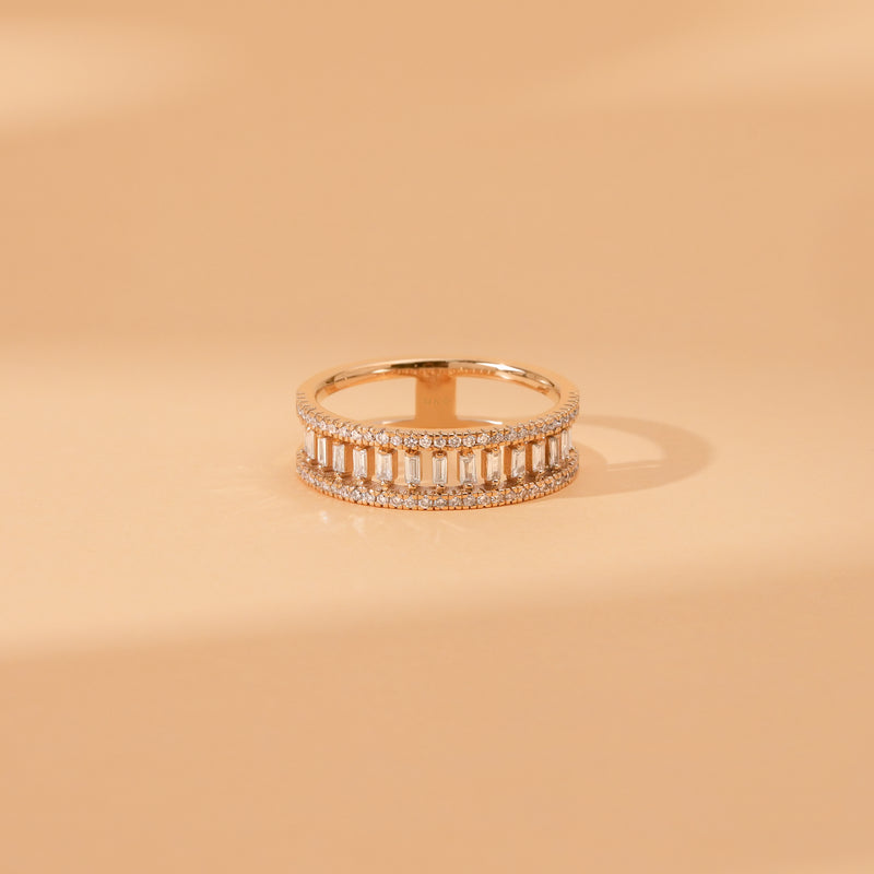 prong set diamond band