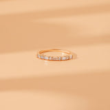 Prong Set Diamond Half Eternity Ring