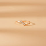 petite april birthstone white diamond ring
