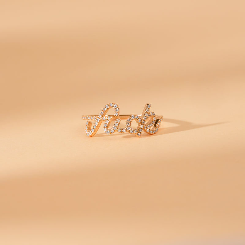 handmade solid gold cuss band