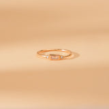 Diamond and Morganite Ring, Amelia