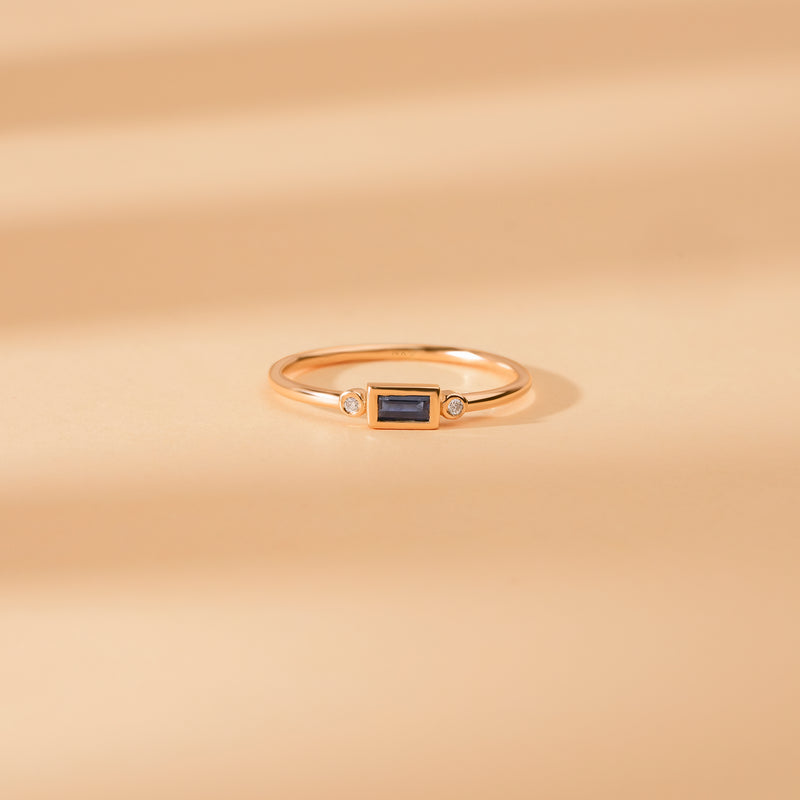 simplistic september birthstone band