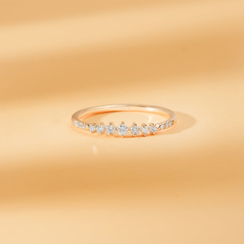 prong set round cut band