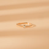 petite ball design bezel set band