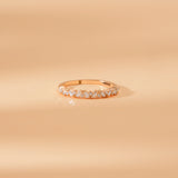 petite diamond cluster ring