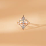 prong set diamond statement ring