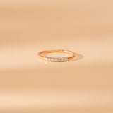 prong set rope style white diamond band