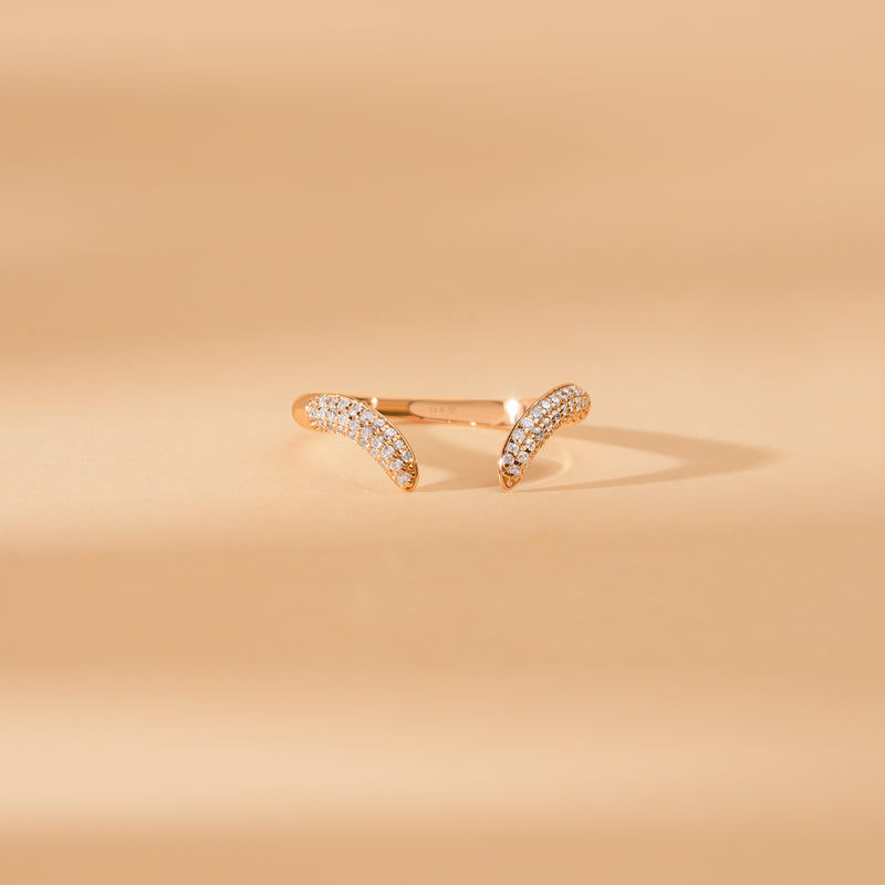 wedding stack open nesting ring