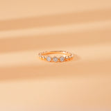 petite bezel set stacking band