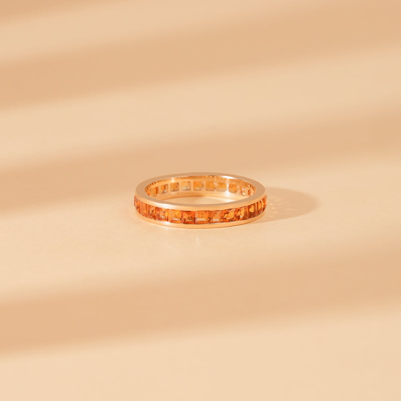 november birthstone yellow citrine band