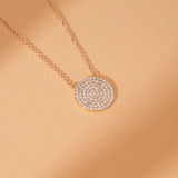 Diamond Disc Necklace, Natalia